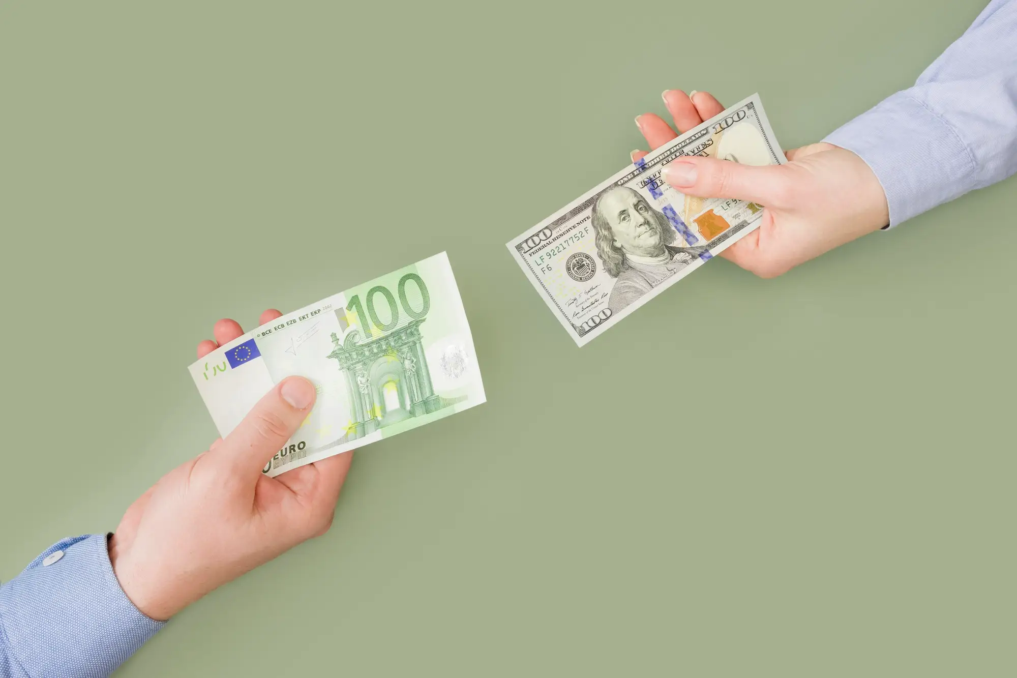 Wymiana euro i dolarów